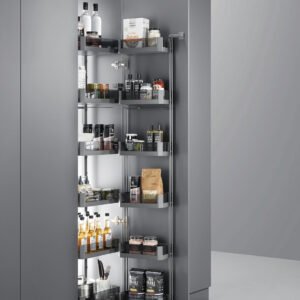 طقم ترولي 45 سم كبير جوانب زجاج