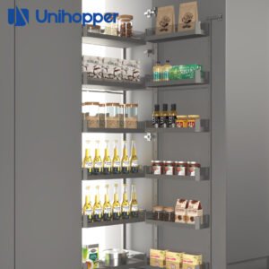 طقم ترولي 45 سم كبير جوانب زجاج