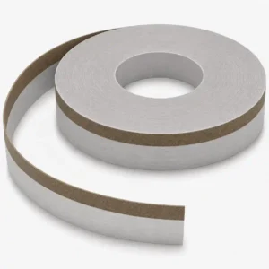 شريط PVC فضي بخط بني لامع 516