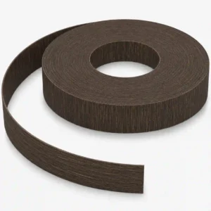 شريط PVC مطفي خشبي بني غامق