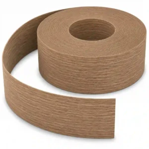 شريط PVC مطفي خشبي لون بيج غامق
